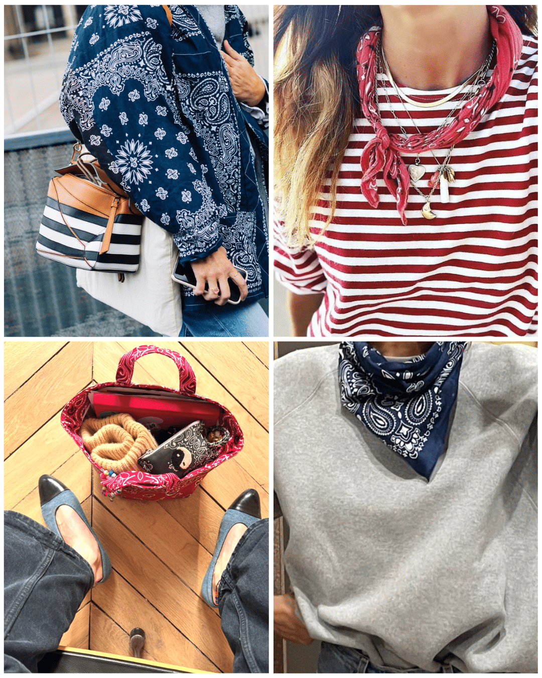bandana print trend street style