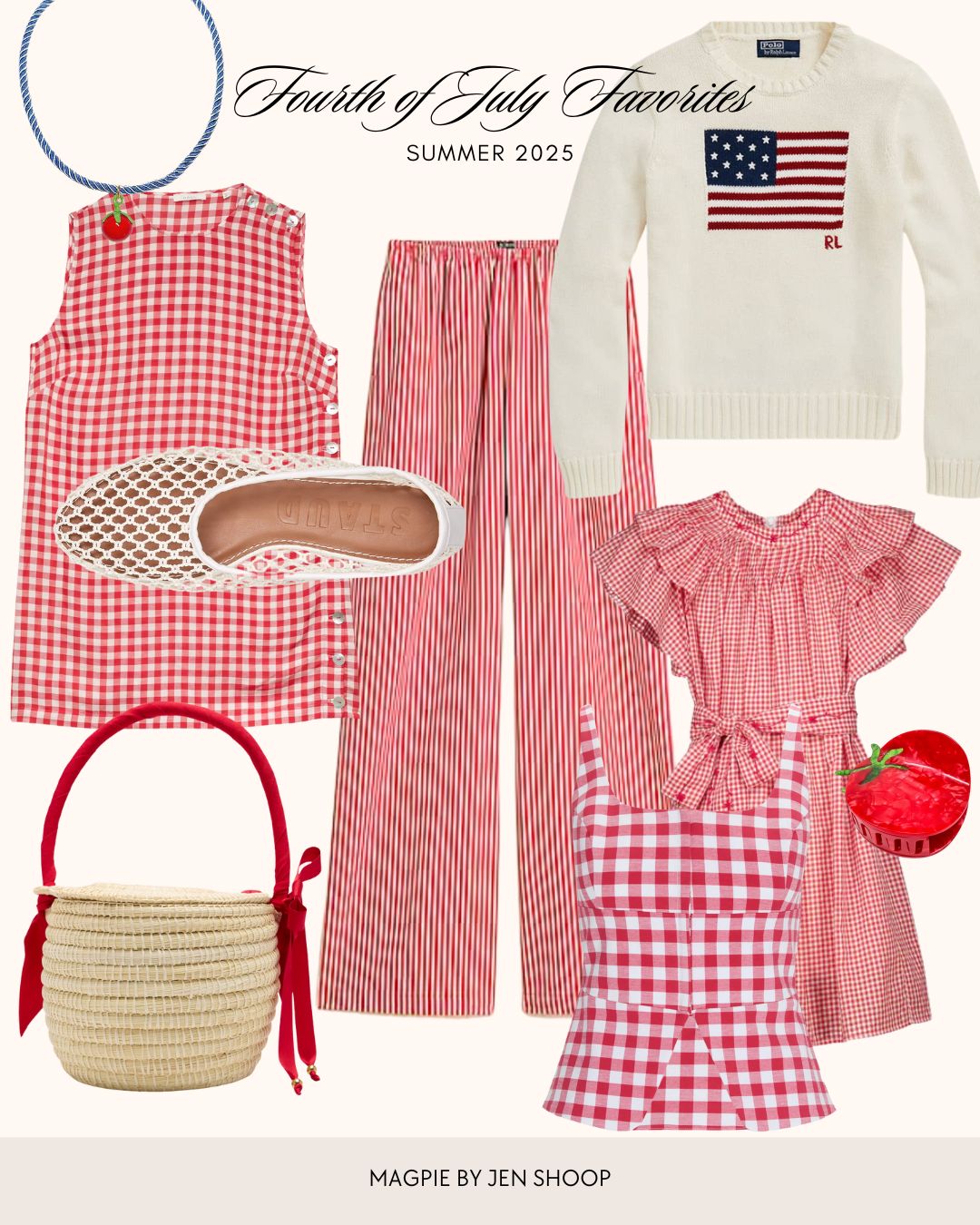 red fourth of july outfit