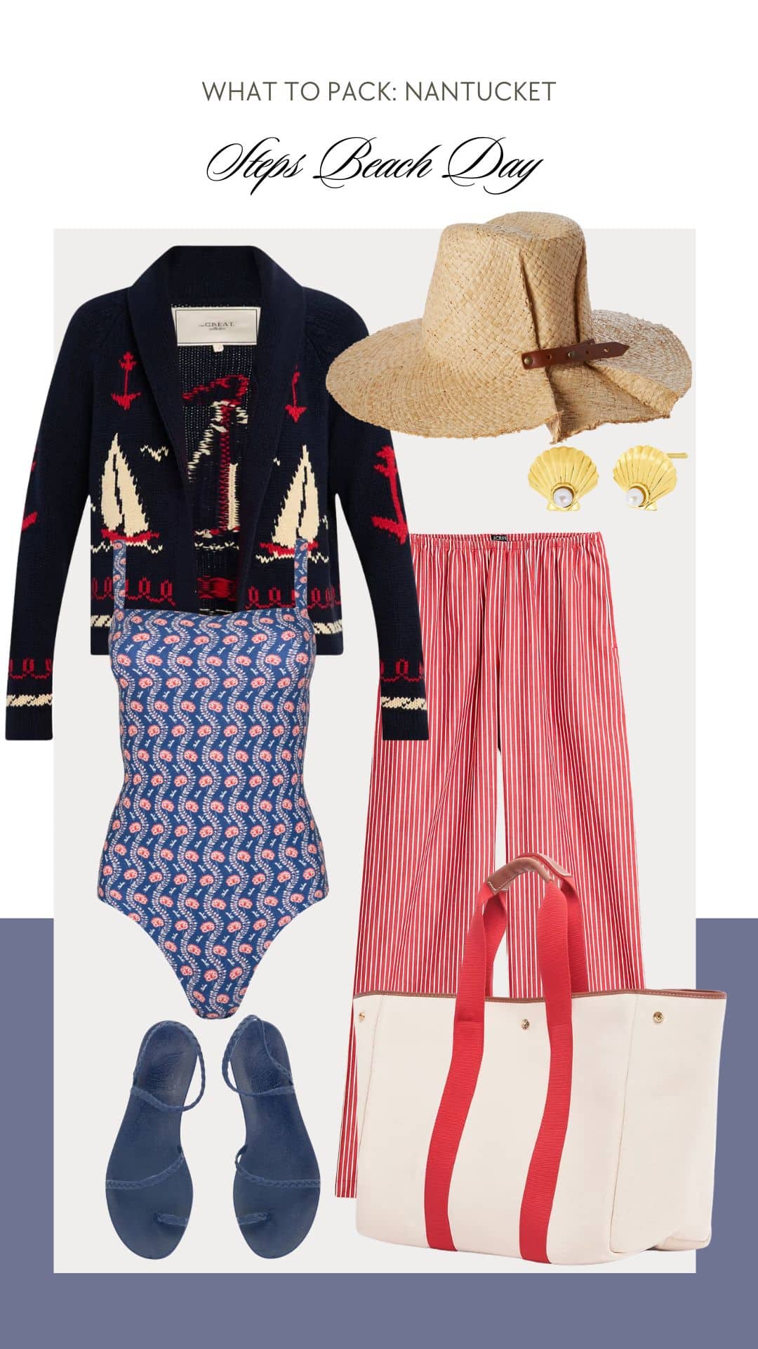 what to pack nantucket collage