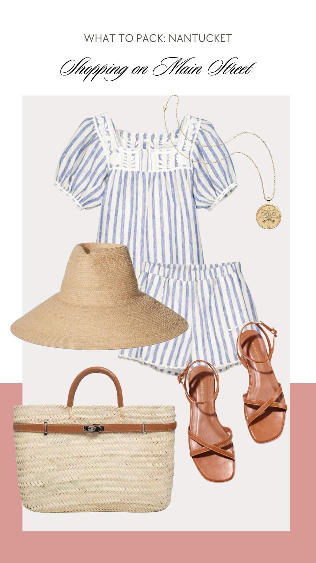 what to wear nantucket summer outfit collage