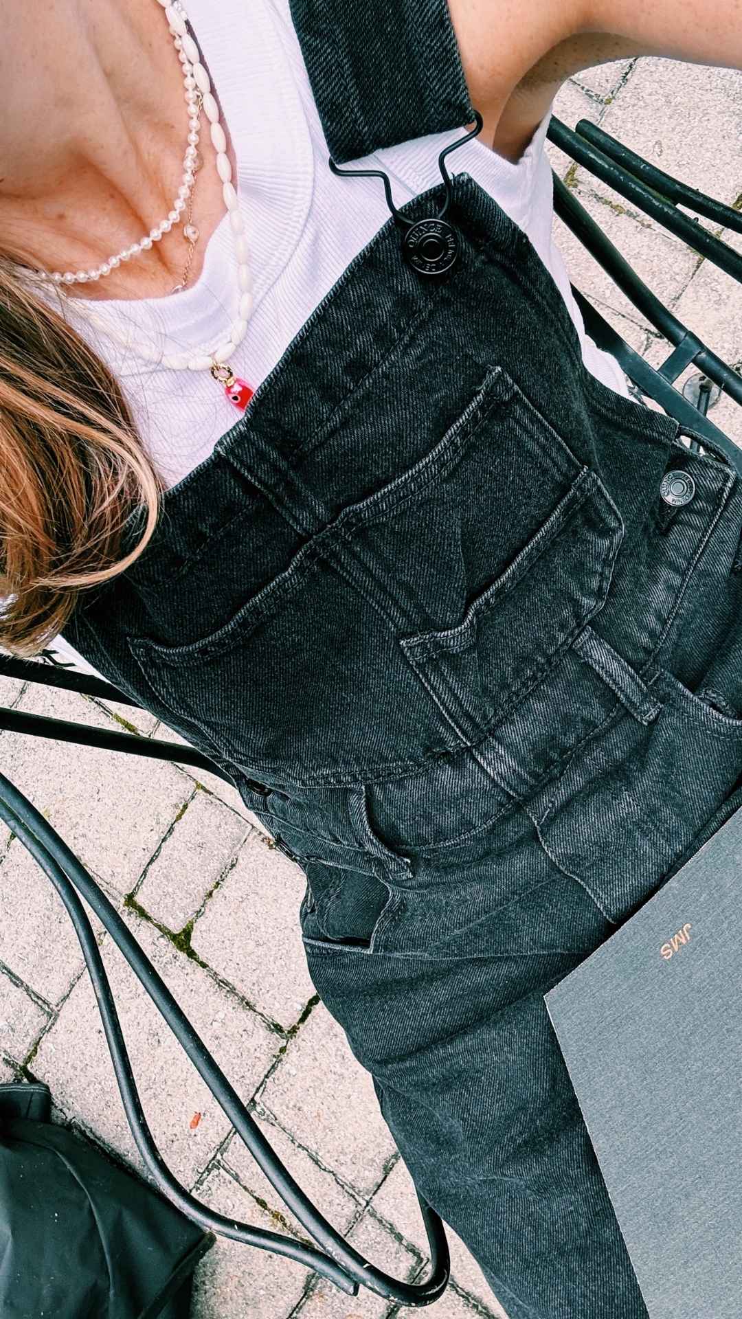 Quince denim overalls