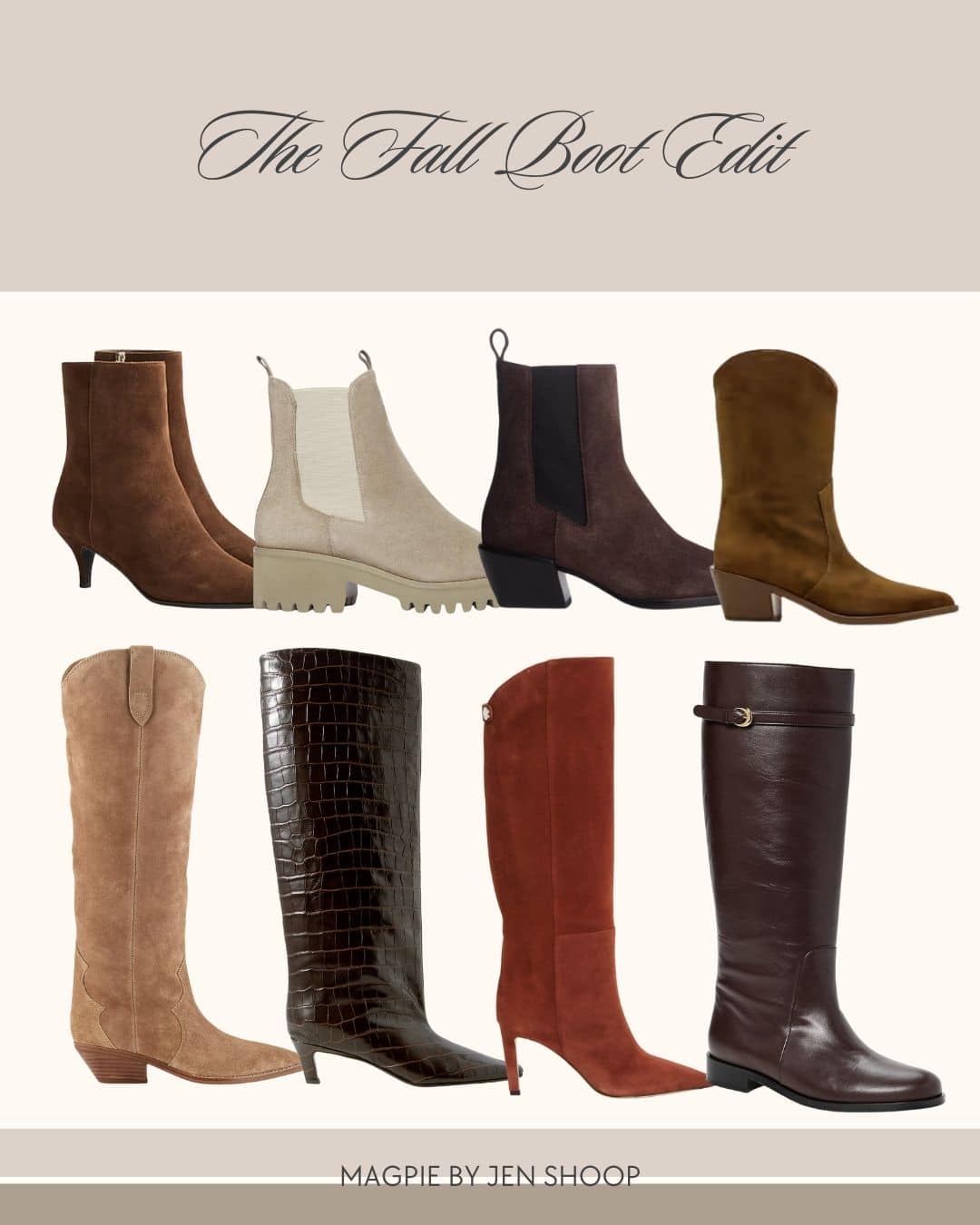 Fall boot edit collage