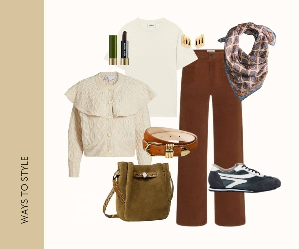 Fall cape trend collage
