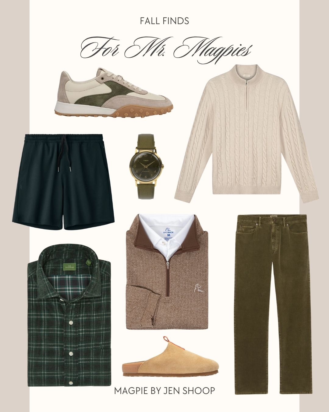 Fall finds for Mr. Magpies collage