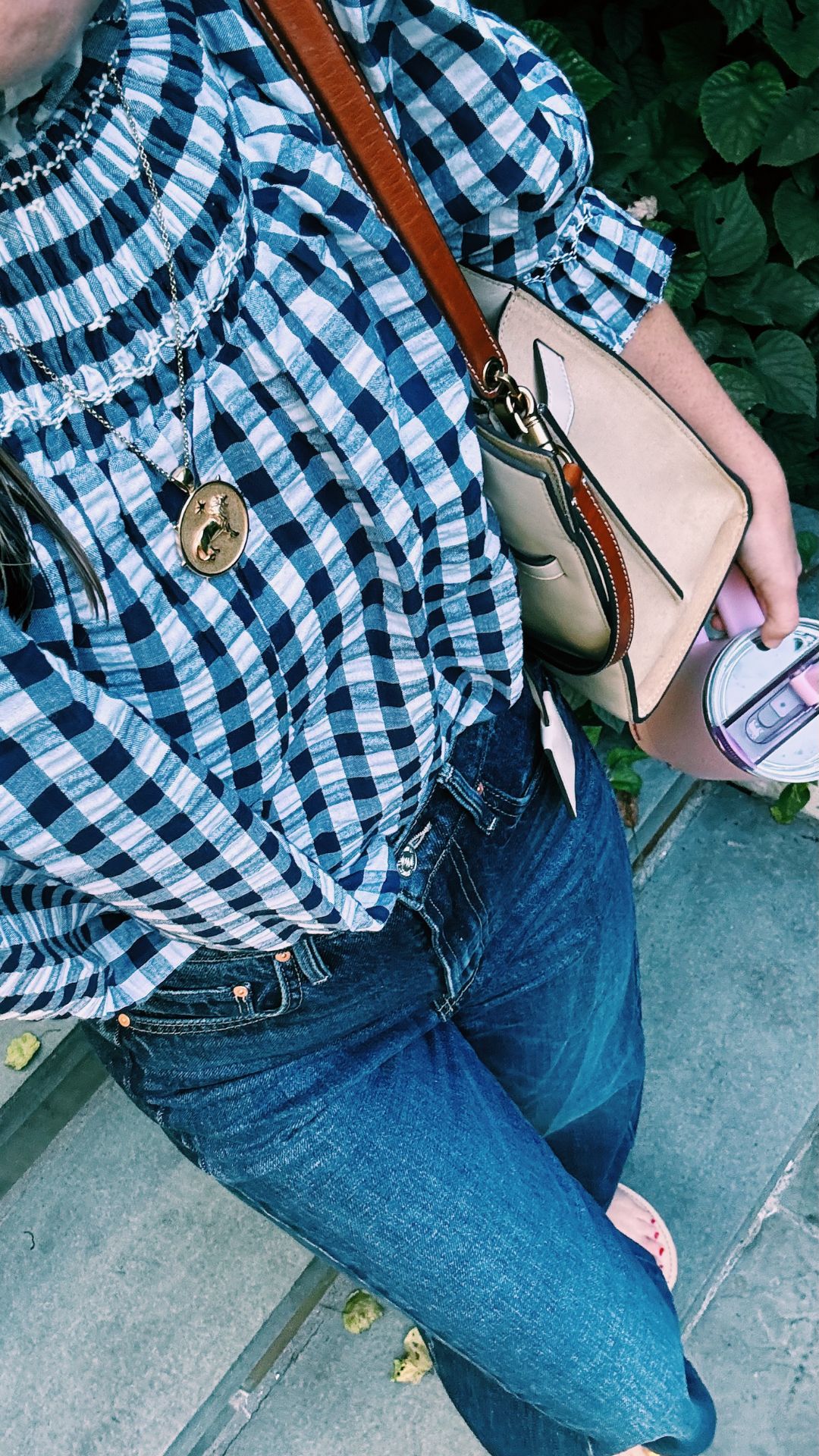 Hunter bell gingham top