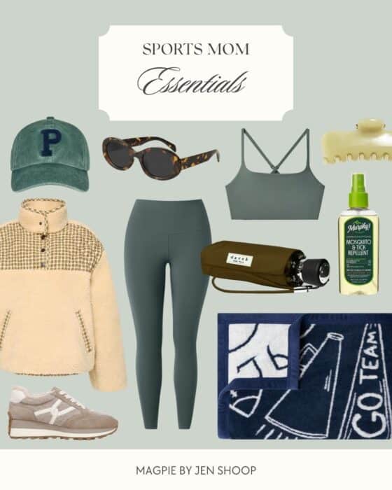 Sports mom essentials collage