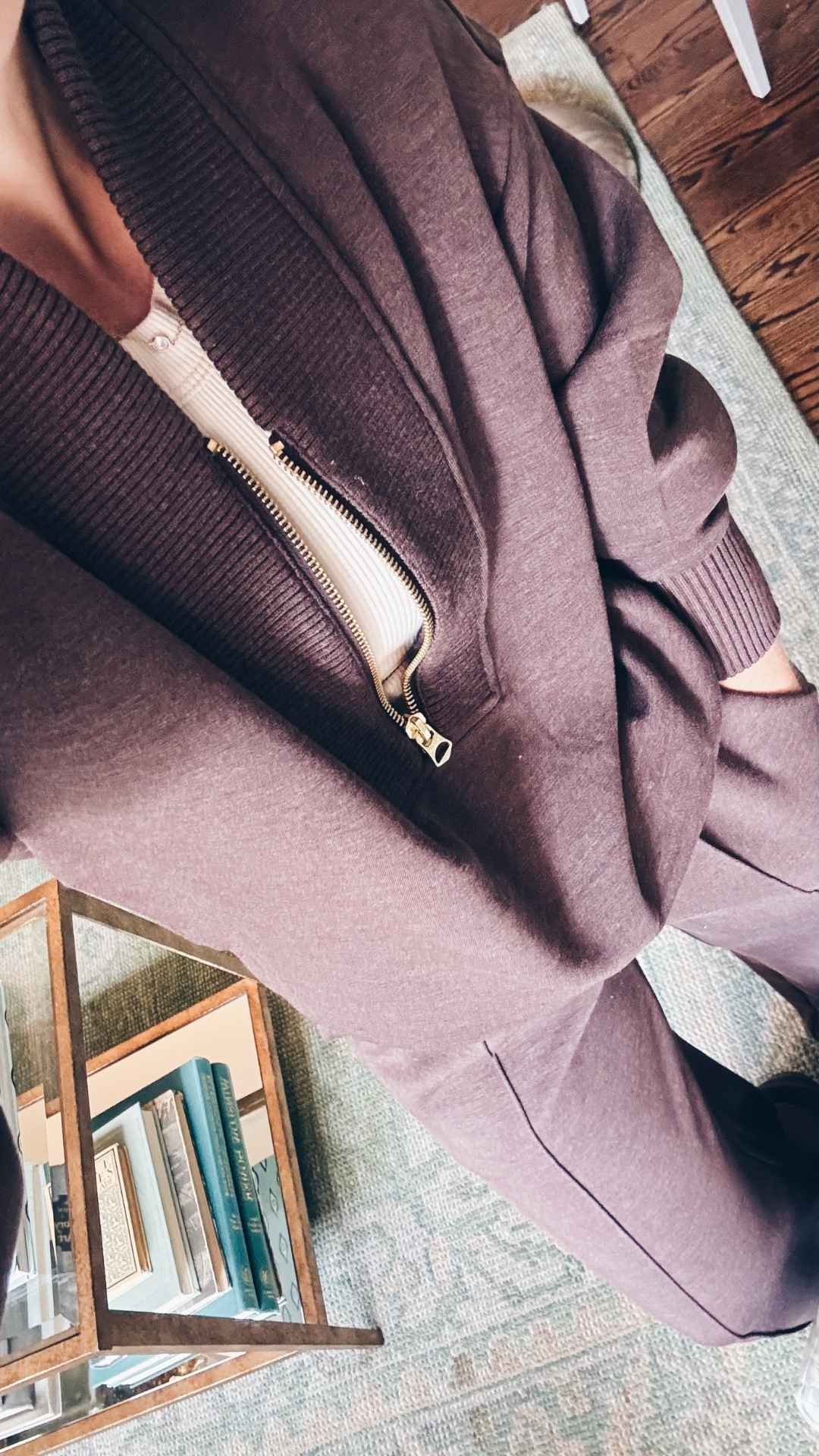 Varley half zip sweatshirt