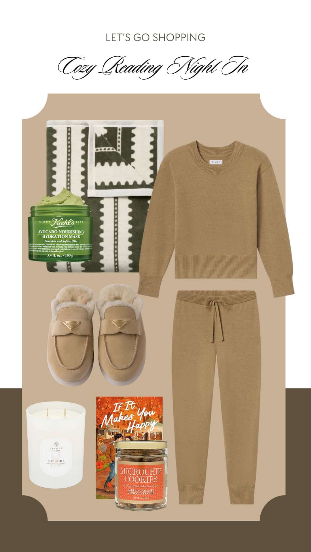 cozy reading night in