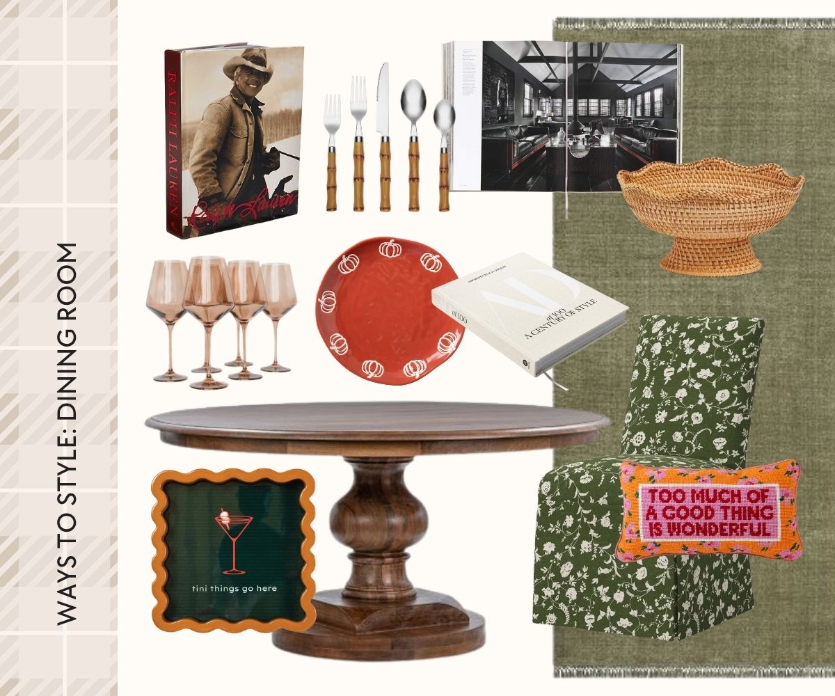 Chic table books collage
