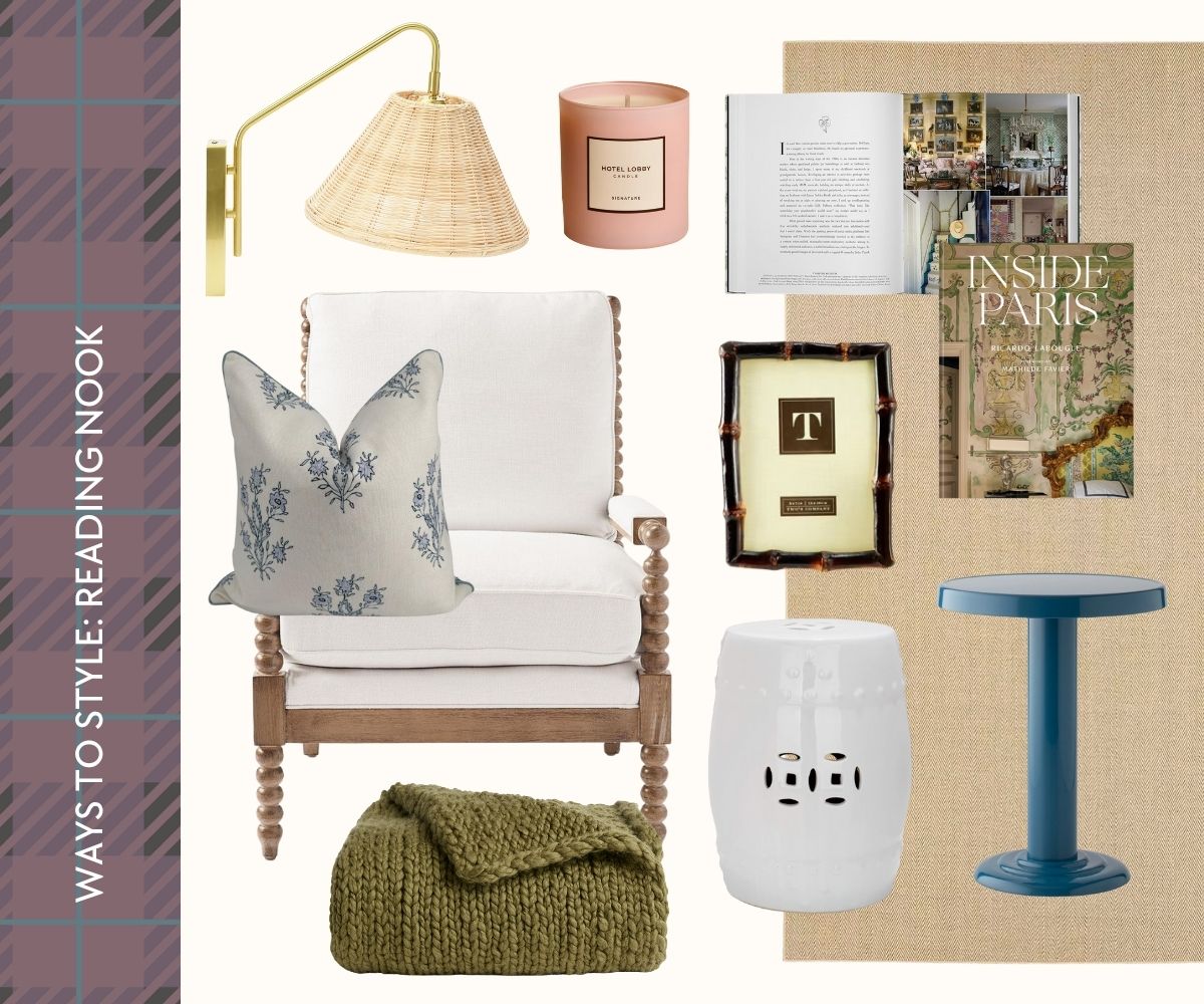 Chic table books collage