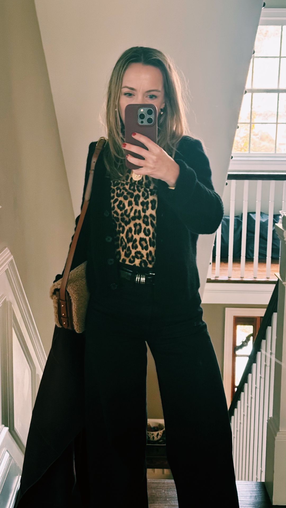 LEOPARD TURTLENECK
