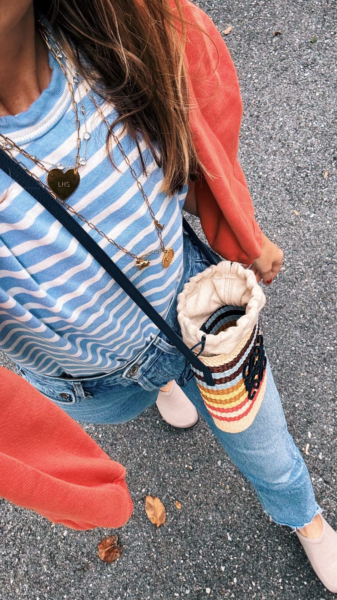 colorful striped tee