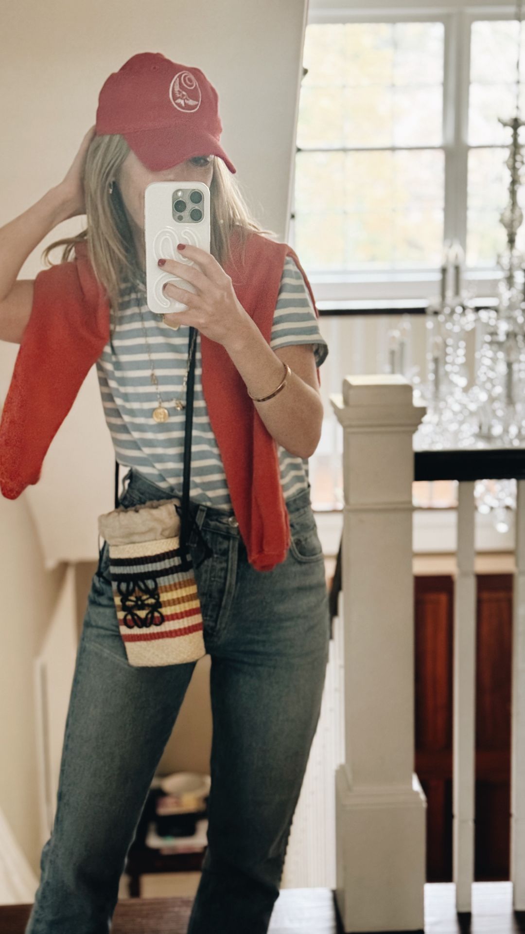 colorful striped tee