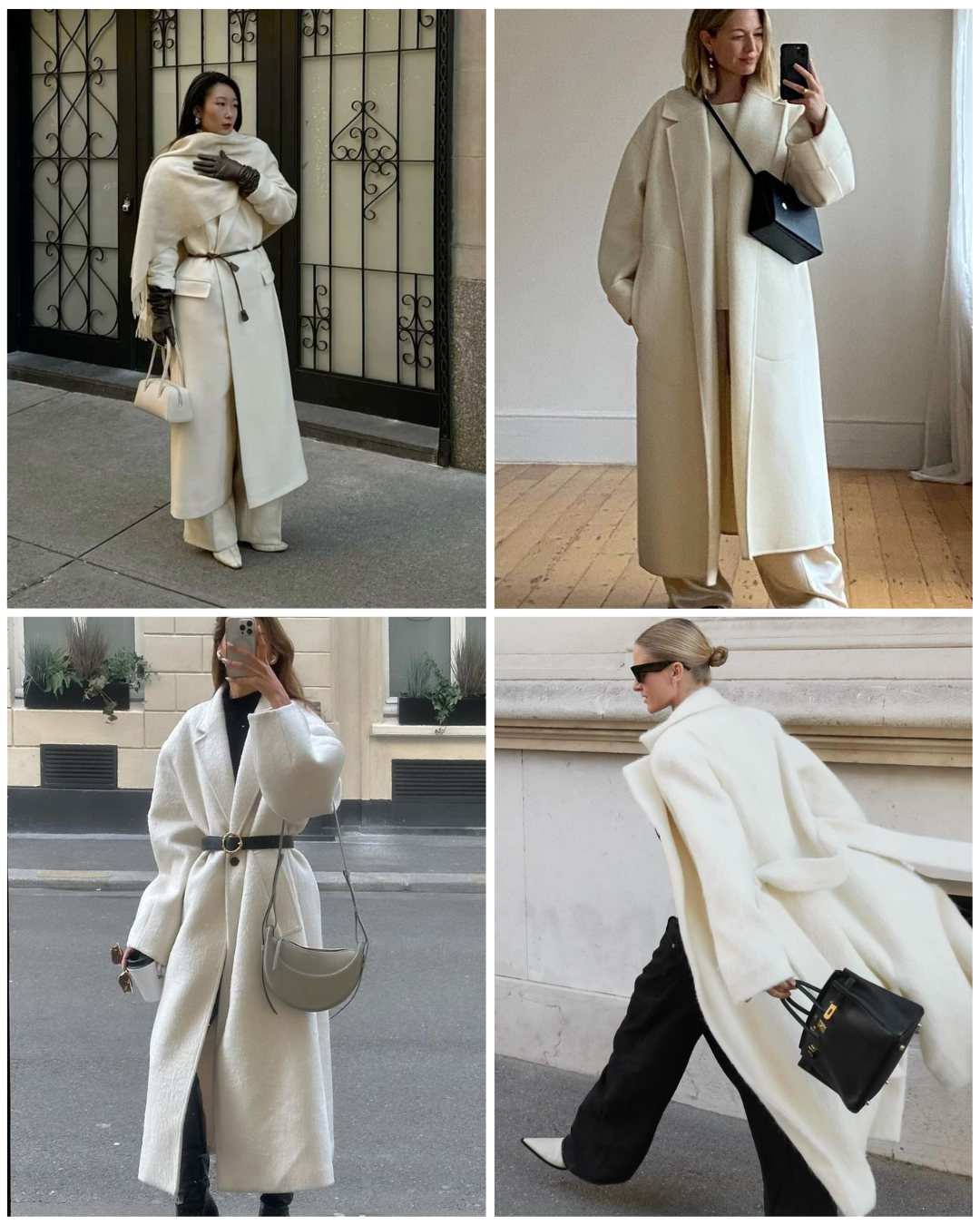 white wool maxi coats