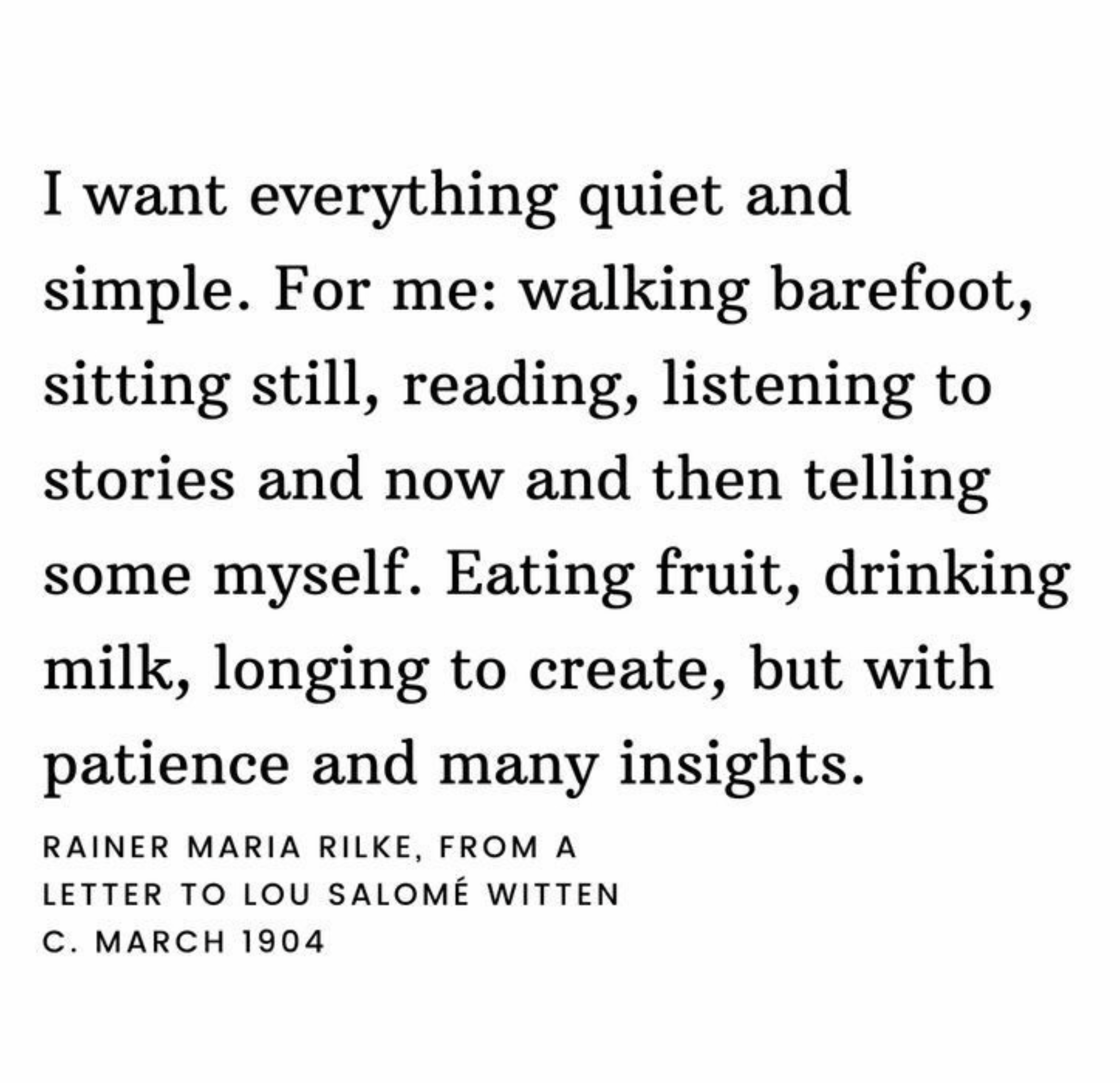 Rilke quote