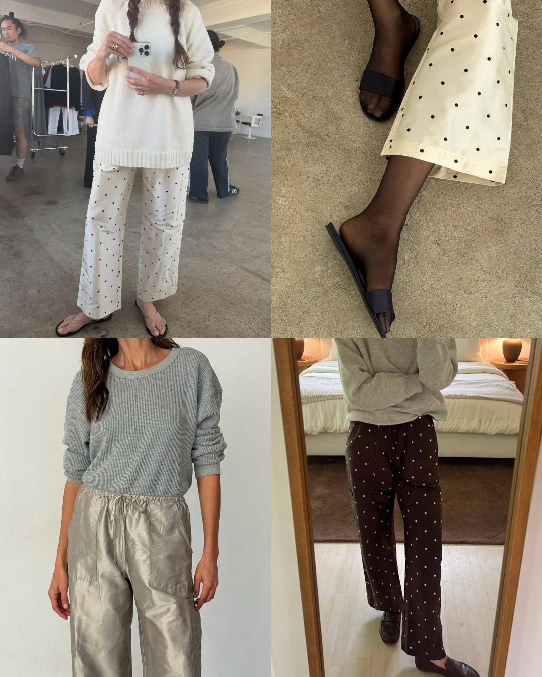 Styling the donni taffeta pant collage