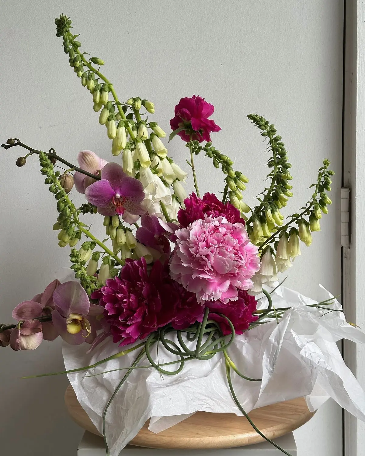 Foxglove and Peony Bouquet