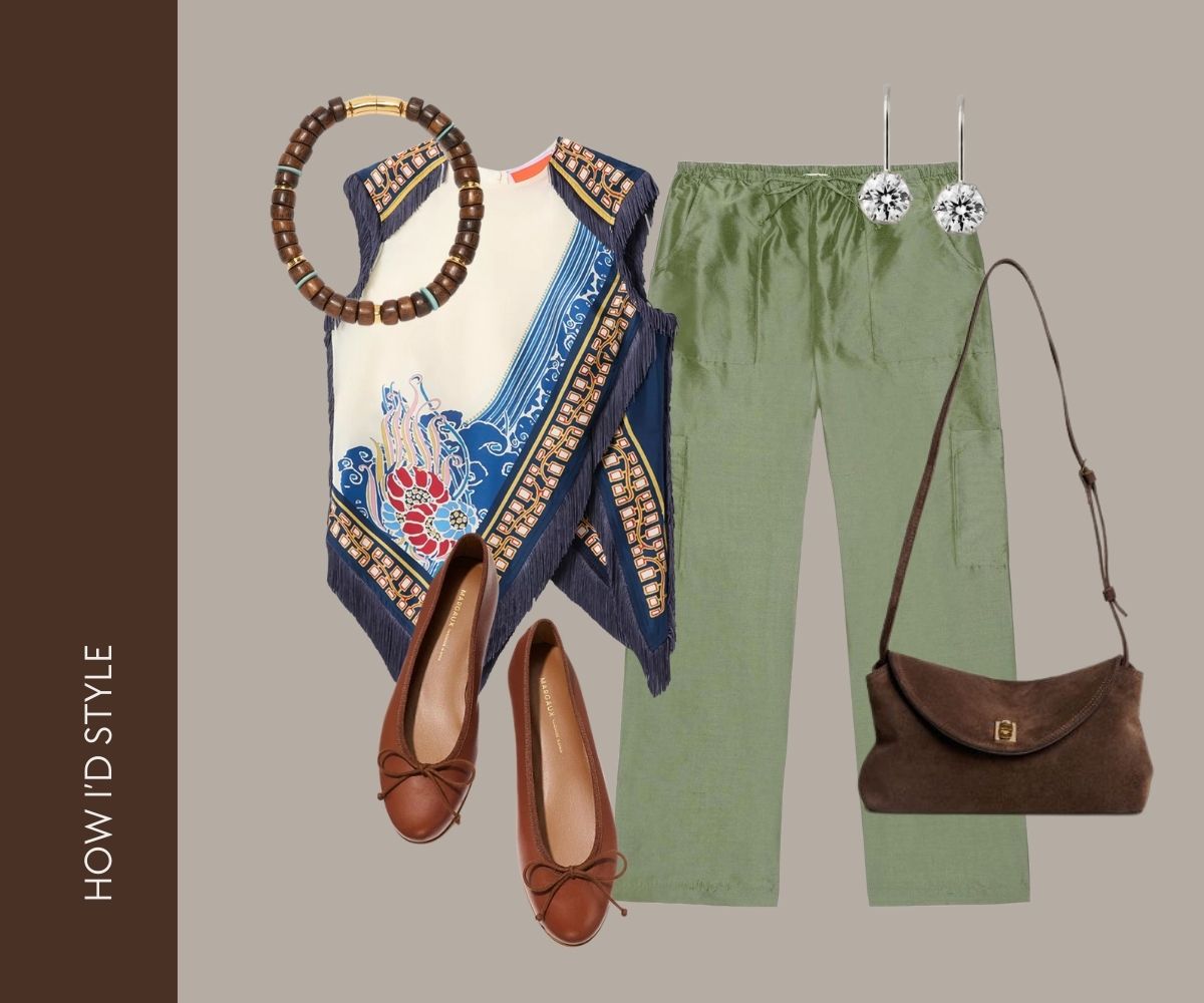 Styling the donni taffeta pant collage