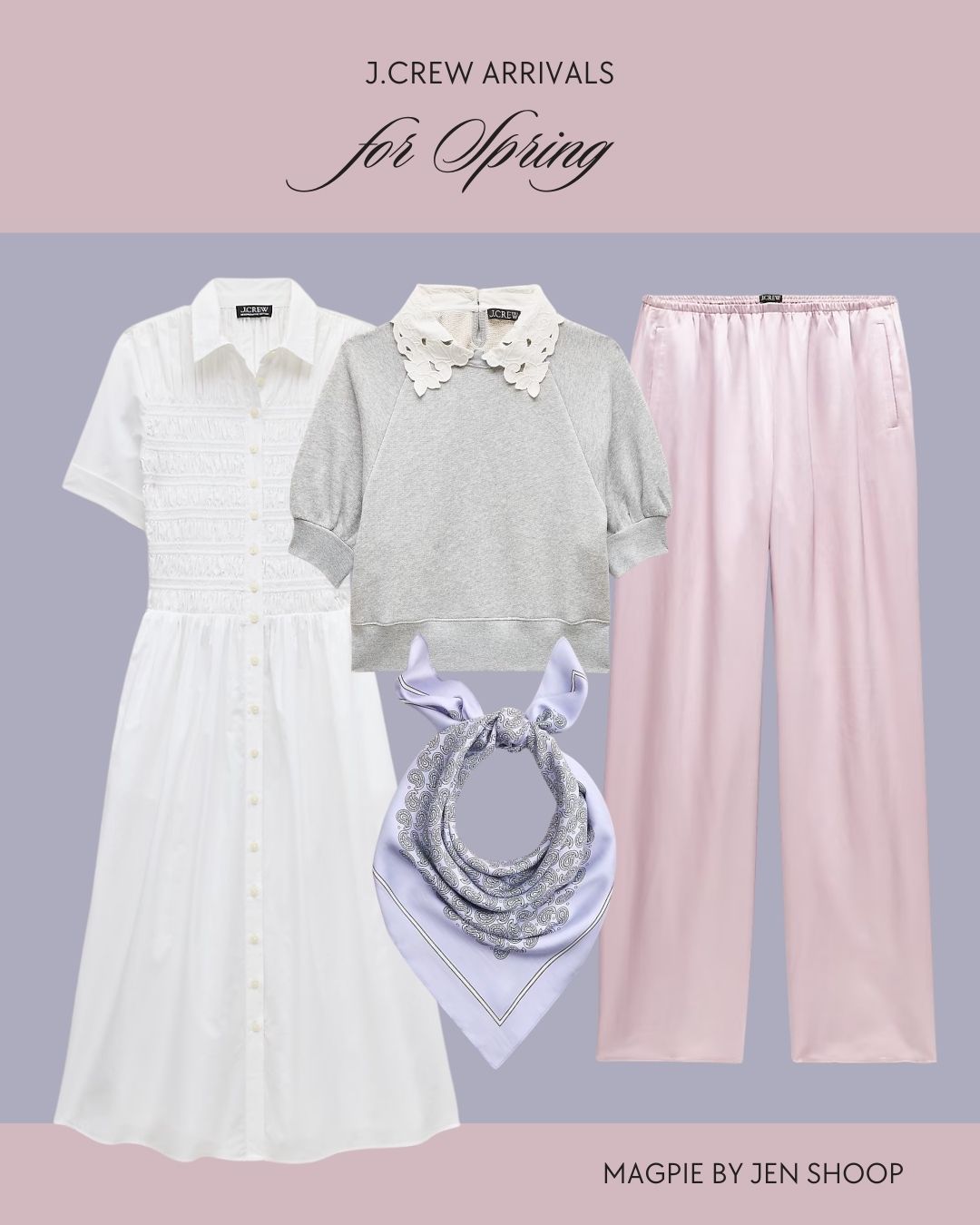 J.Crew Spring Arrivals Styling Collage