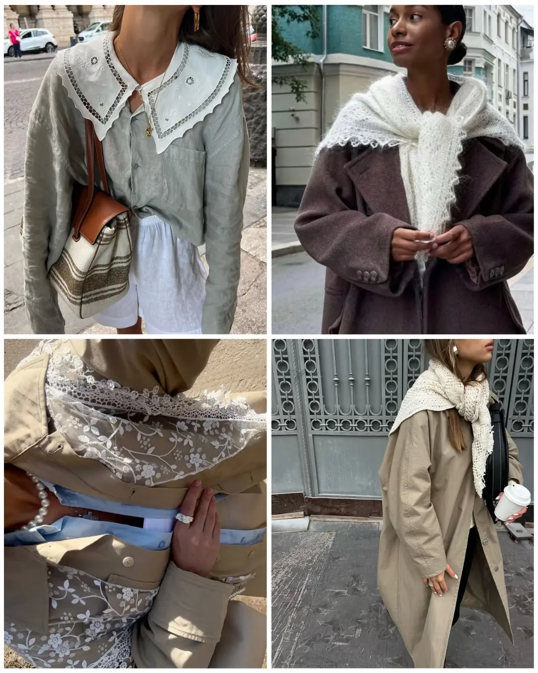 Crochet and Lace Collar Trend