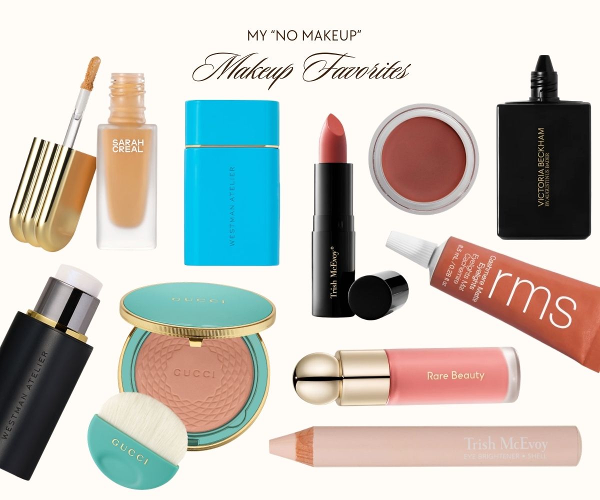 natural makeup favorites collage