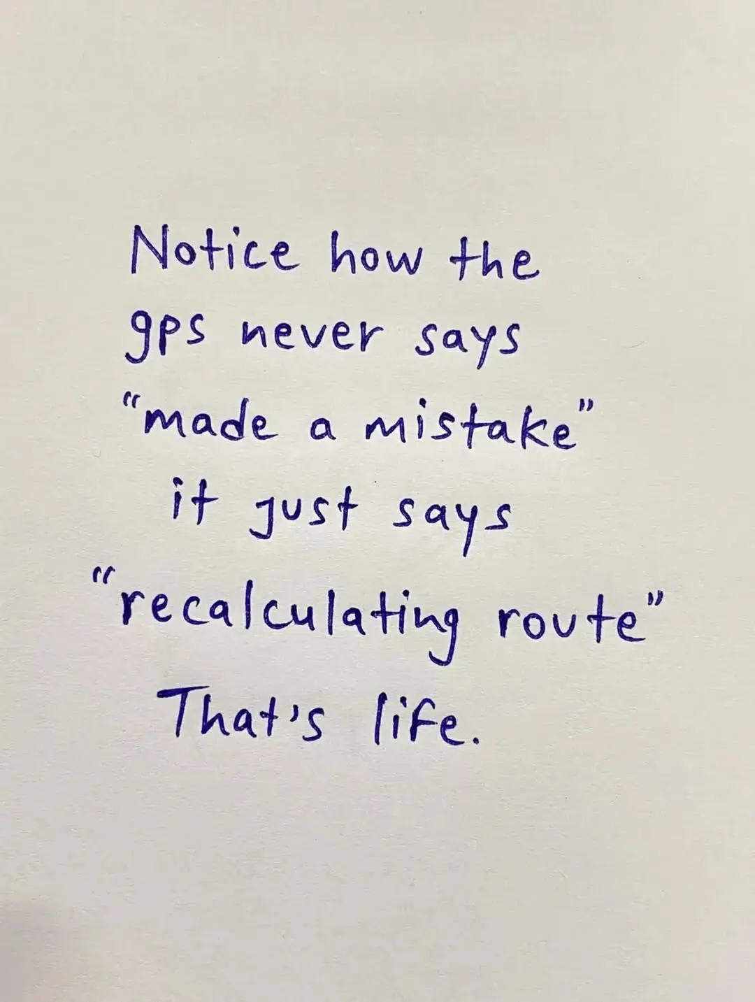 Reculaculating route