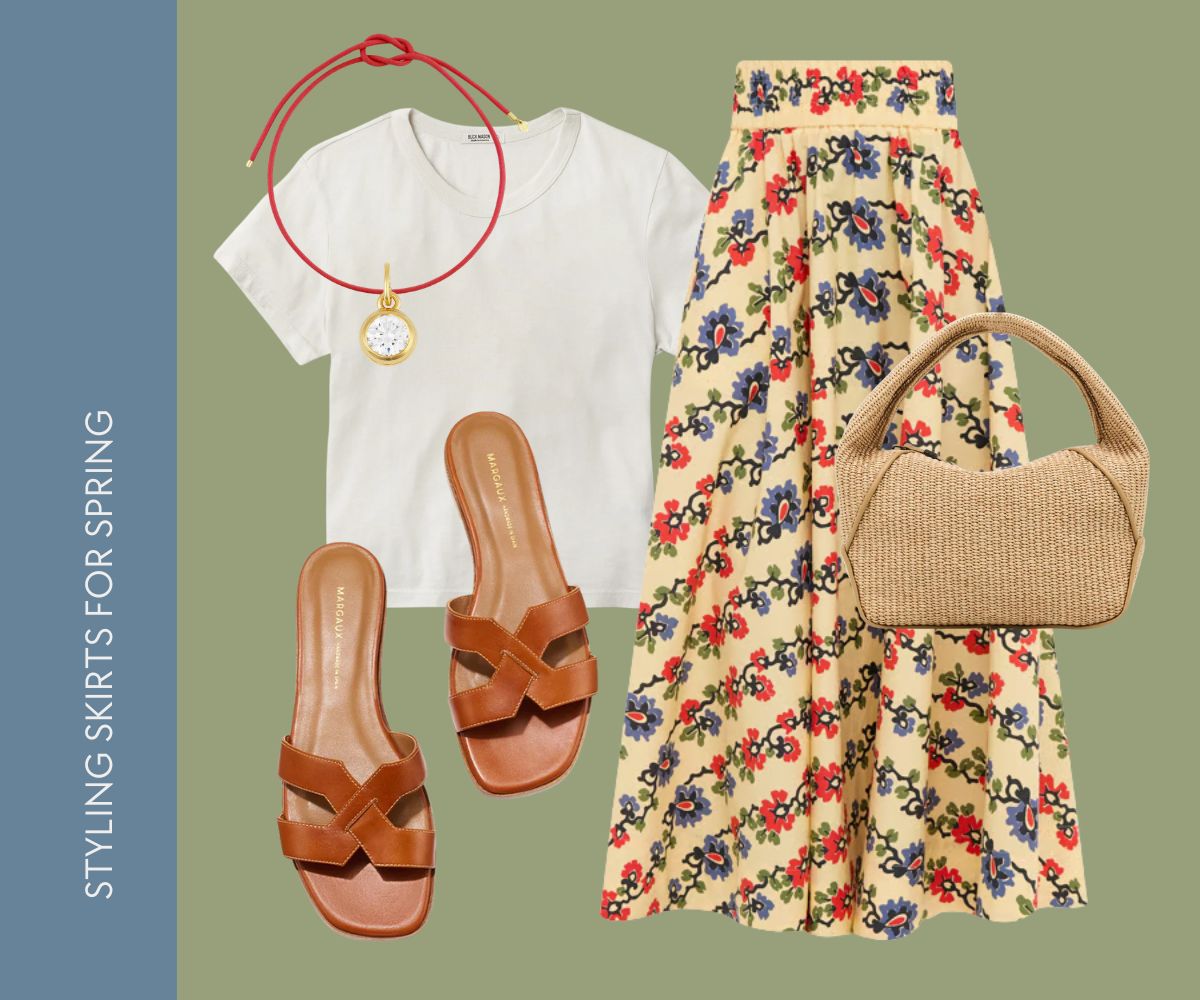 Styling skirts for spring collage