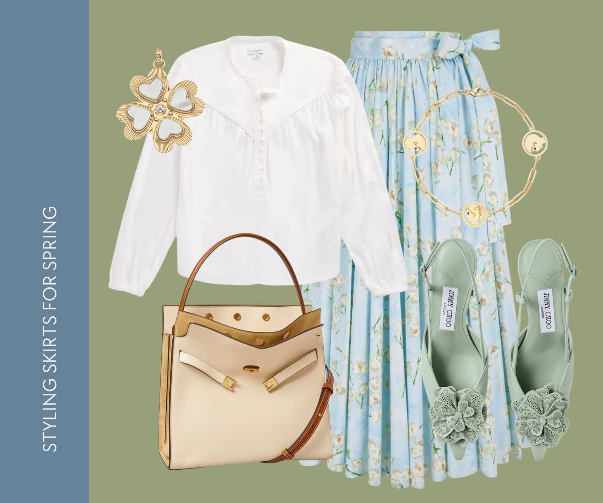 Styling skirts for spring collage