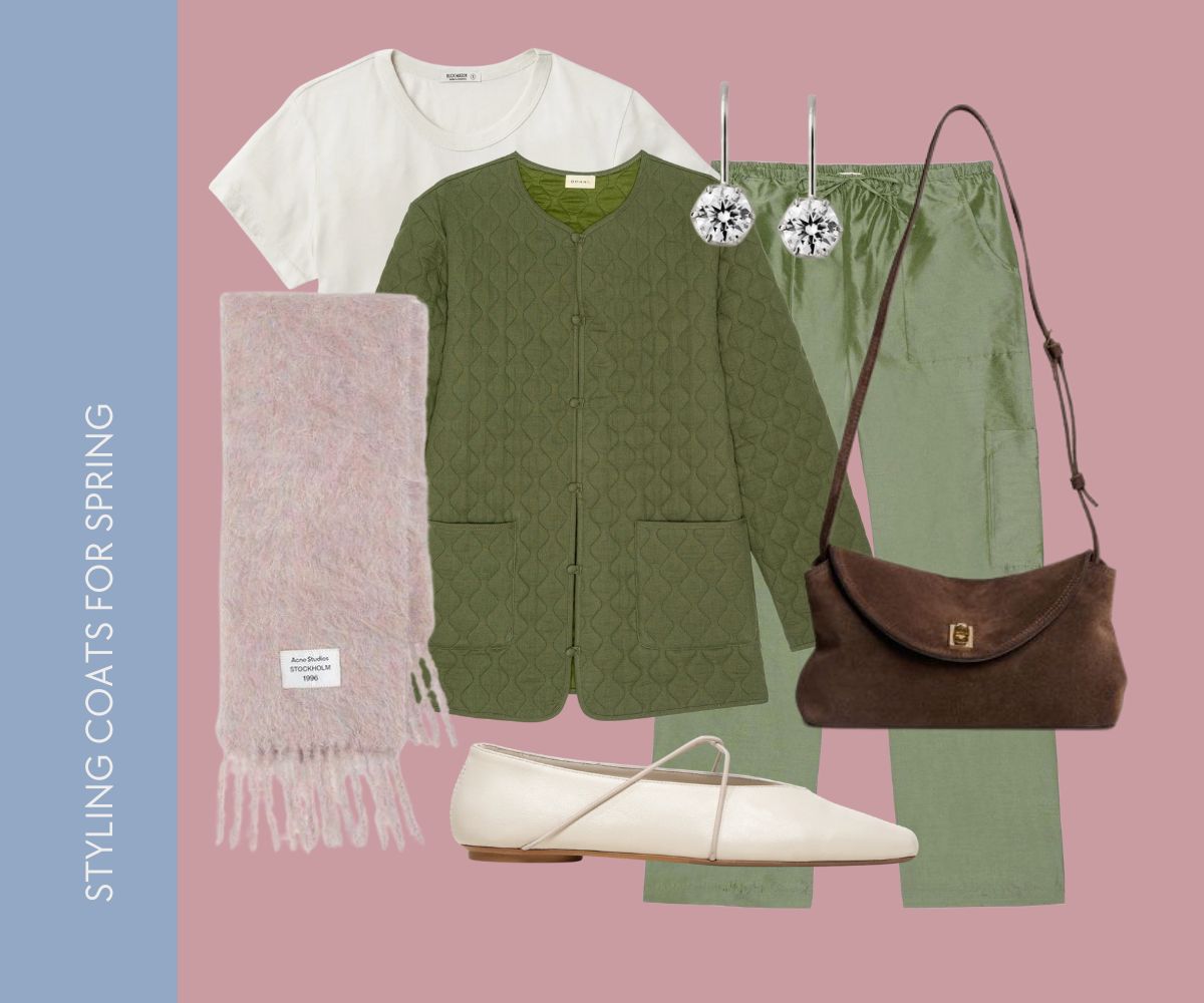 styling coats for spring collage