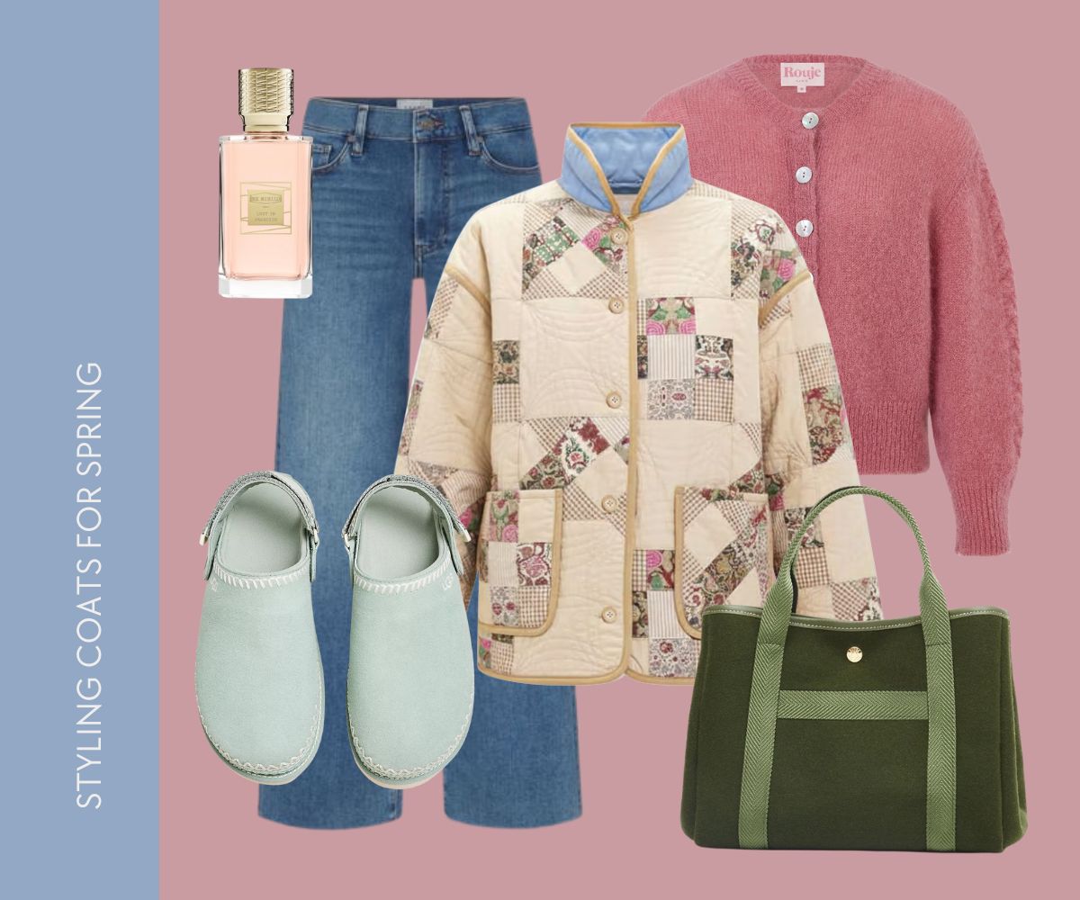 styling coats for spring collage