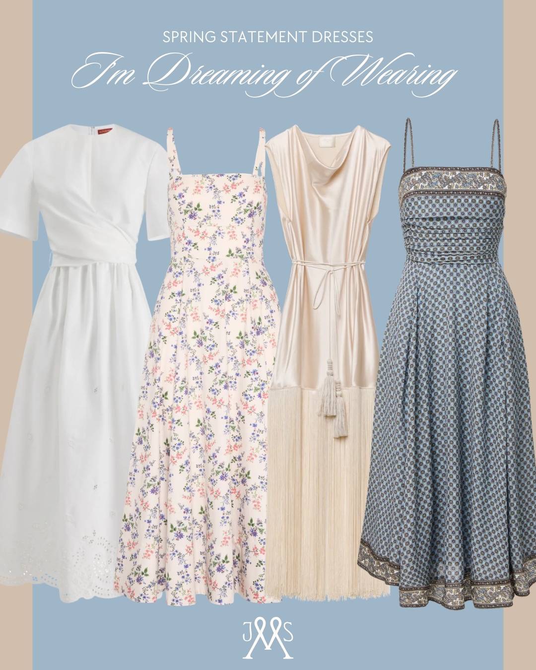 Spring statement dresses collage