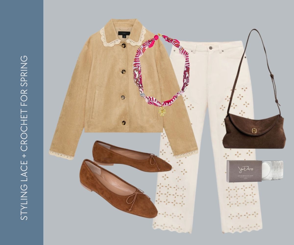 Styling lace and crochet for spring.