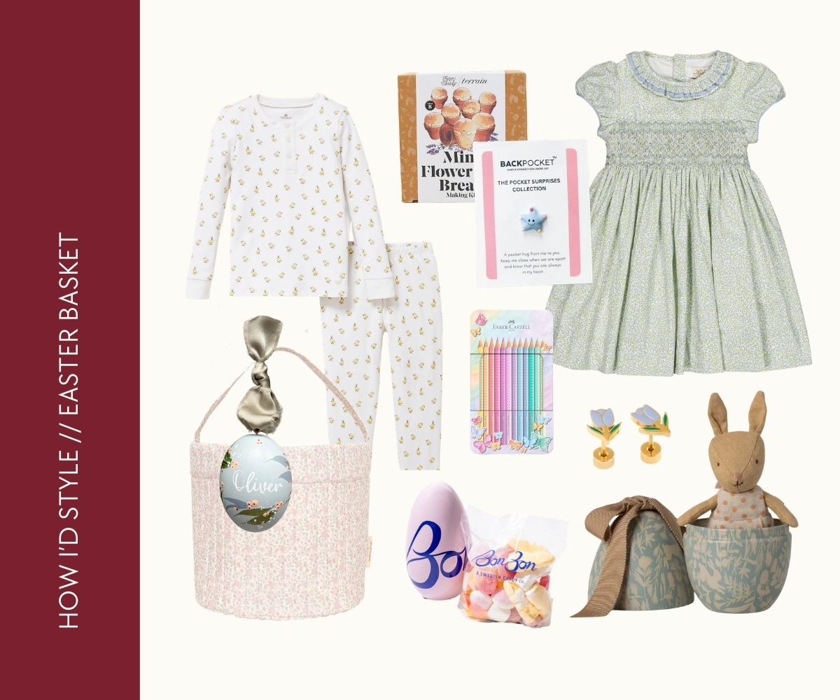 How I'd style Easter basket collage