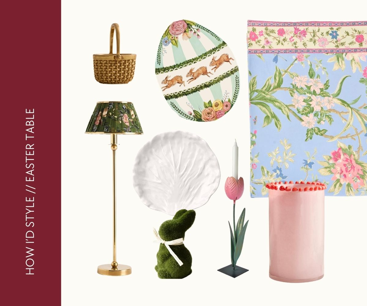 How I'd style Easter table collage