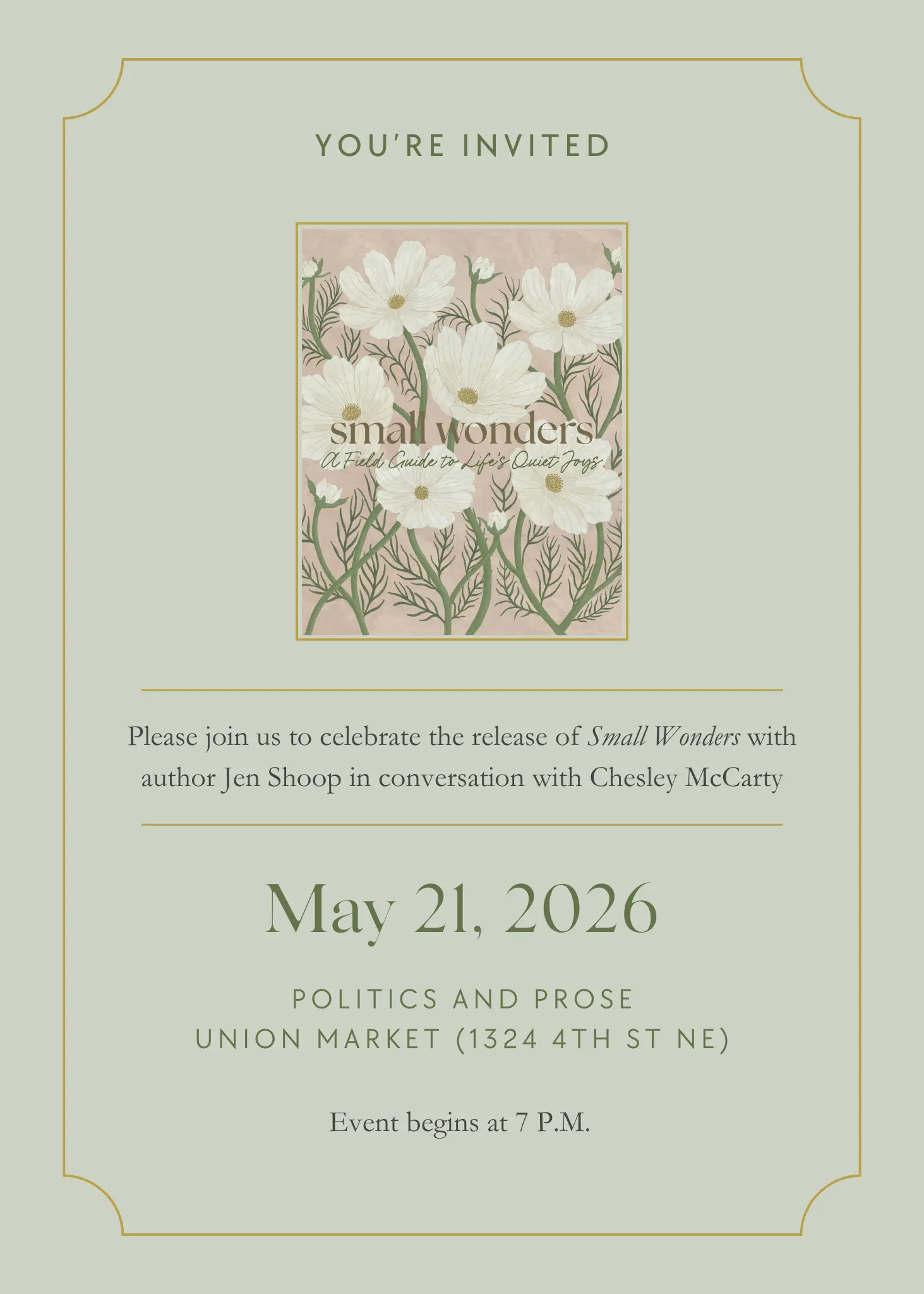 Politics and Prose Jen Shoop