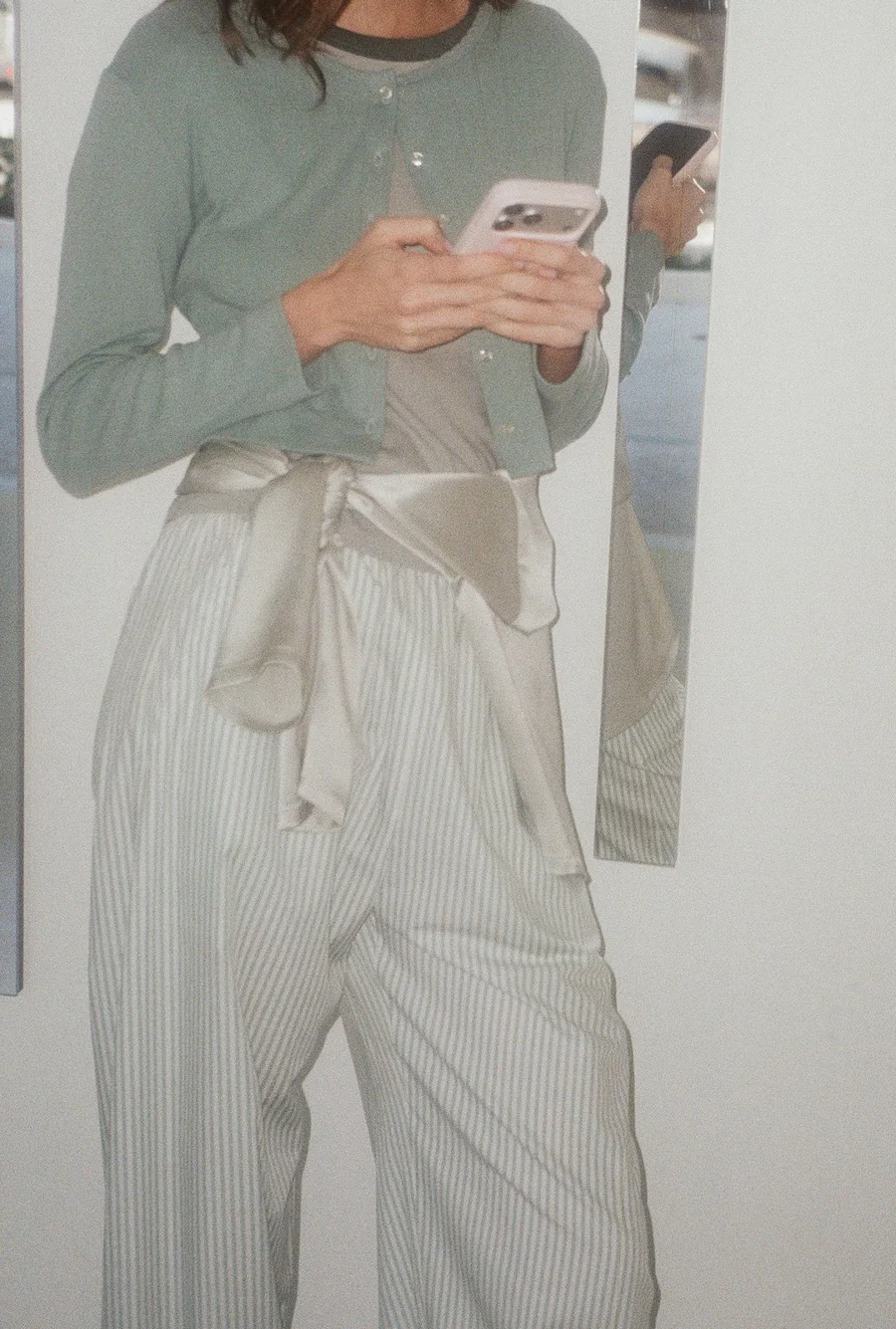 Leset pointelle cardigan