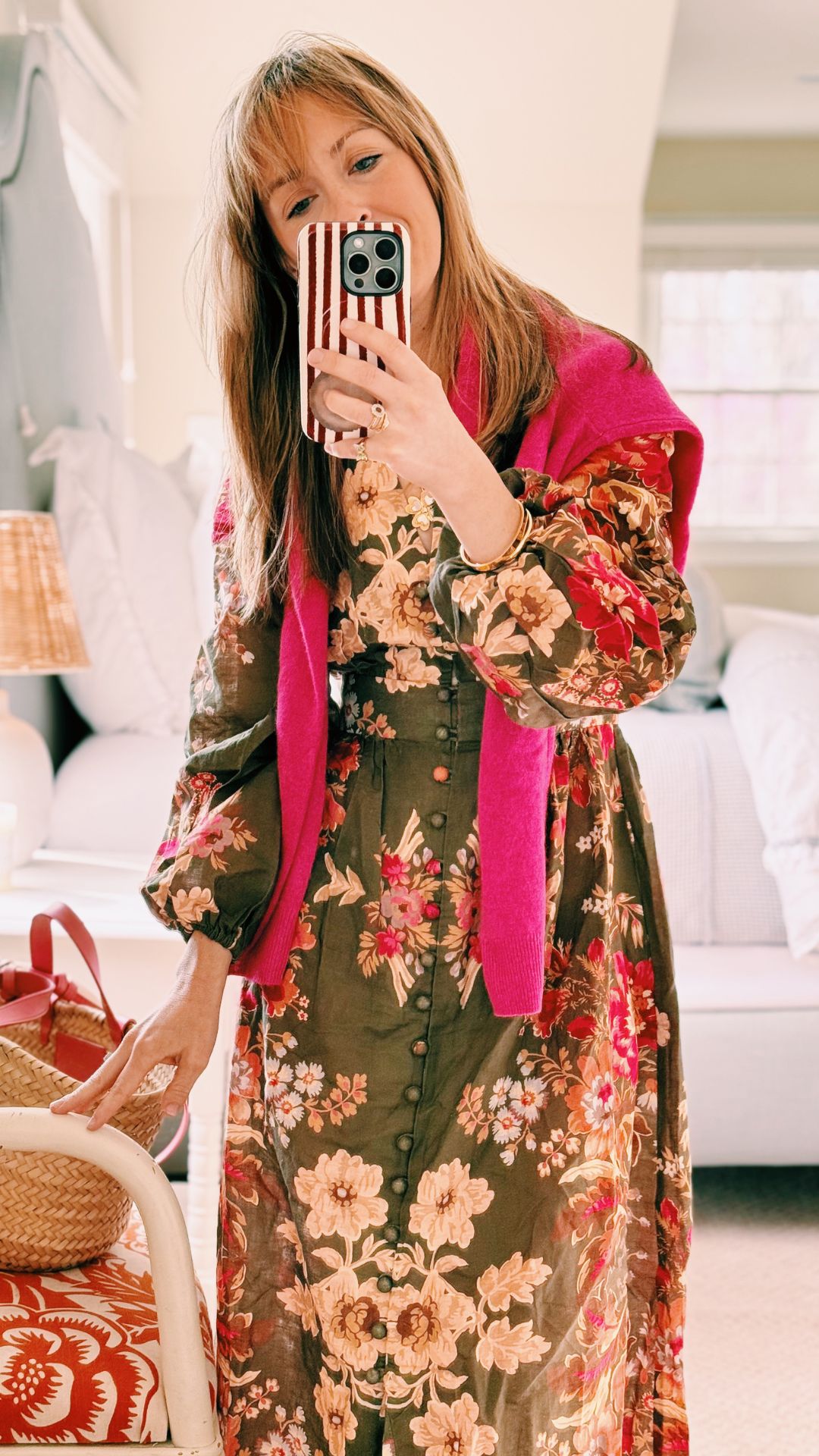 Raspberry Cashmere Cardigan