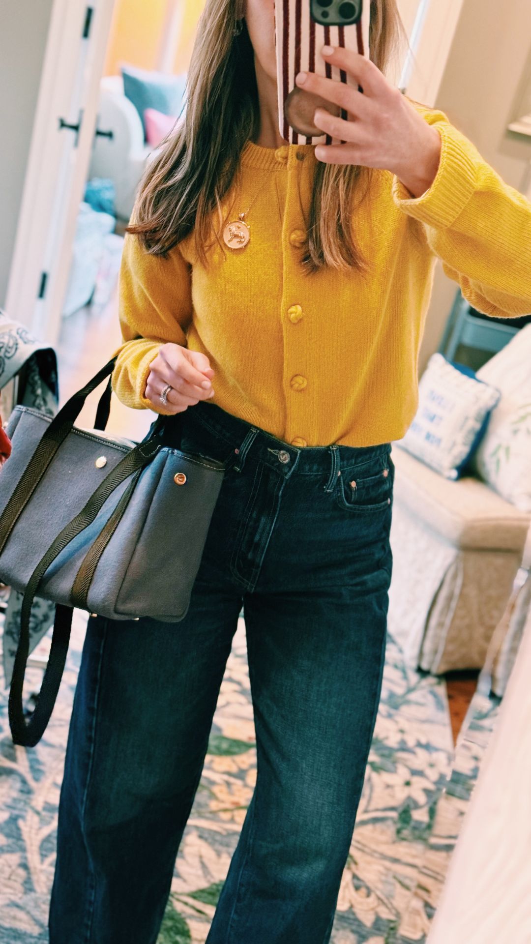 knot button cardigan