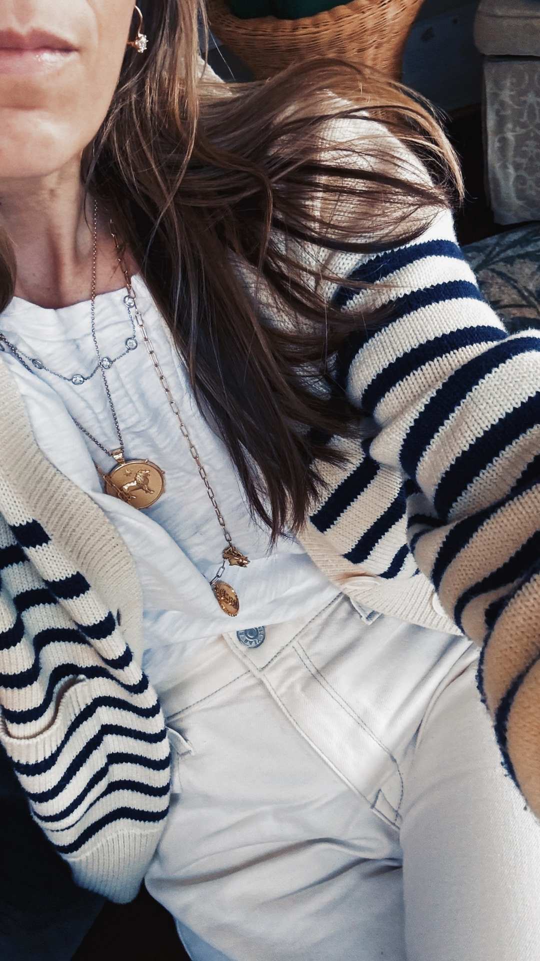 Minnow striped cardigan