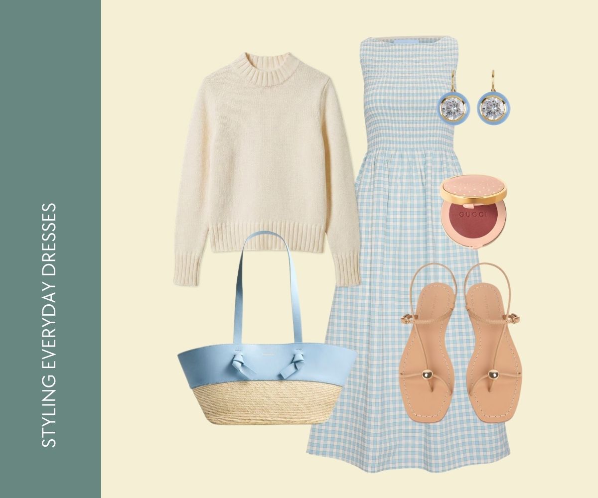 Styling everyday dresses collage. 