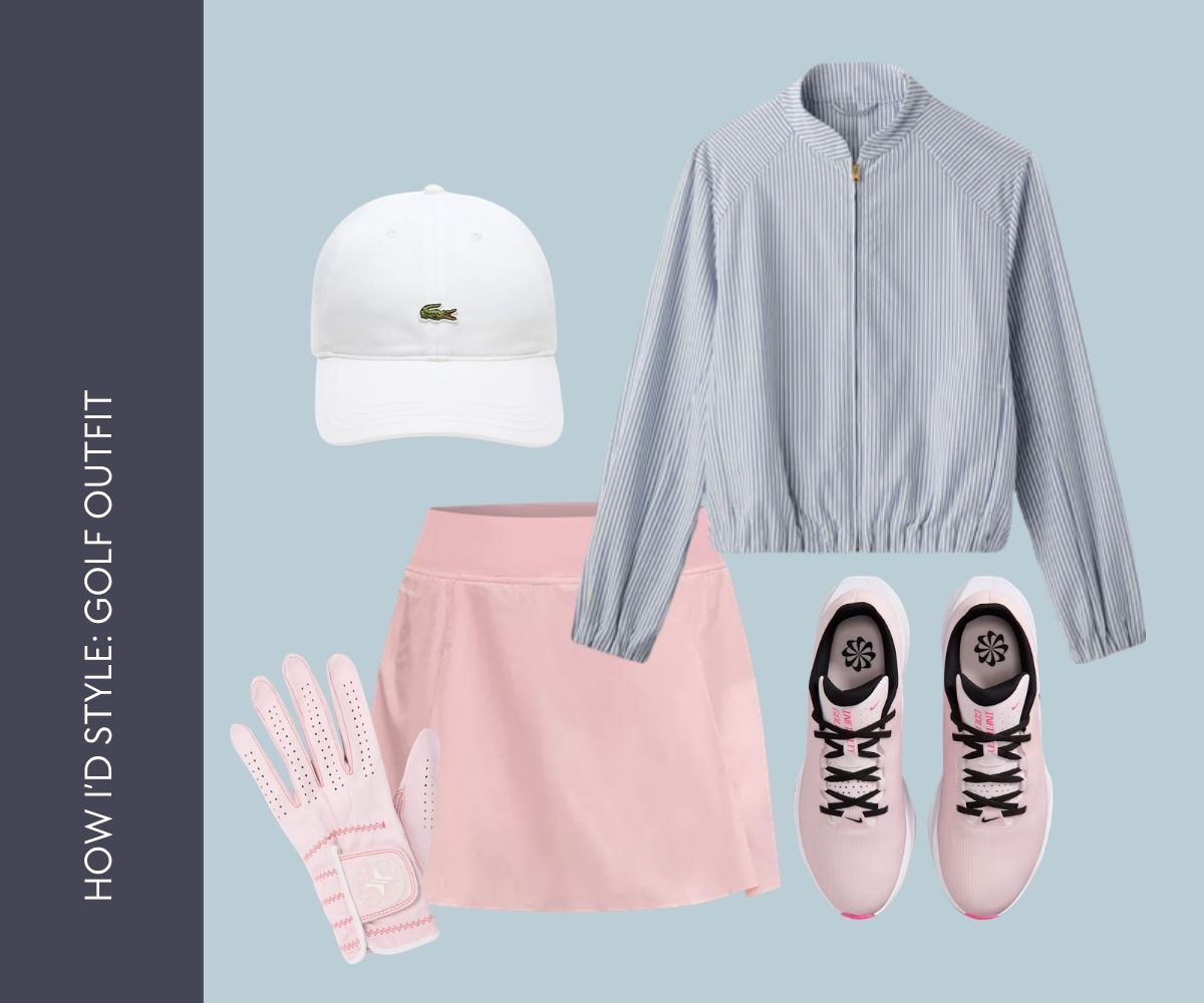 How I'd style: golf outfit collage.