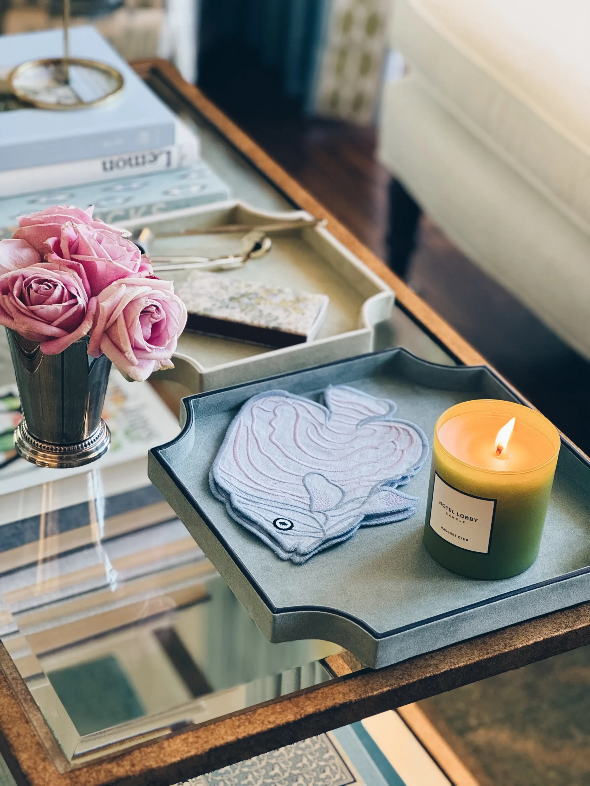 Hotel Lobby Racquet candle