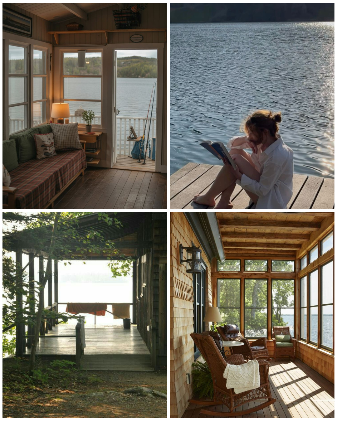 Lake House writer's retreat mood board