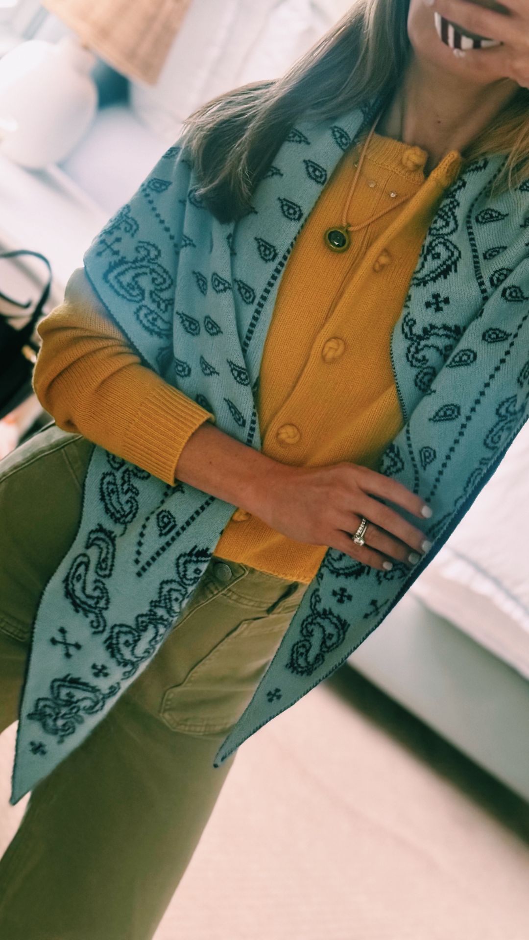 cashmere cardigan