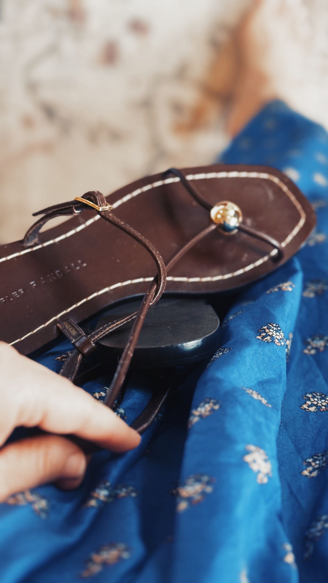 leather sandal