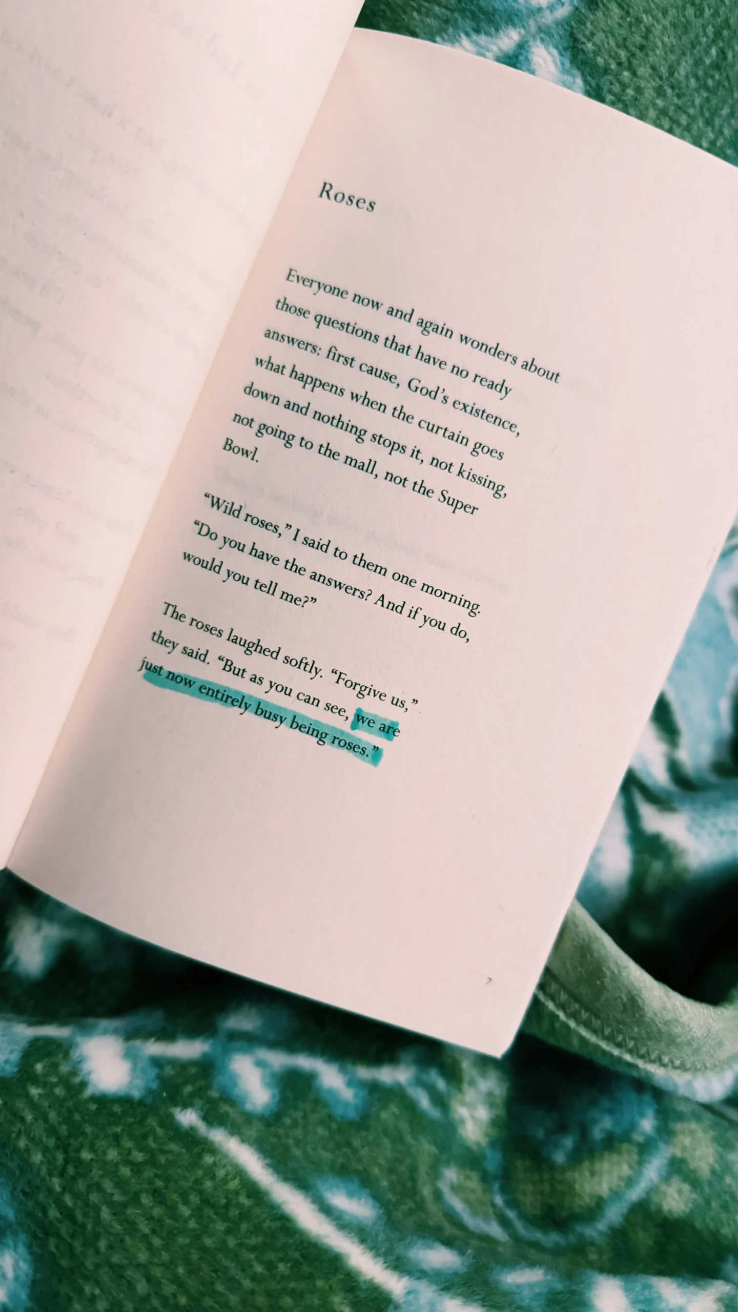 Mary Oliver Roses Poem