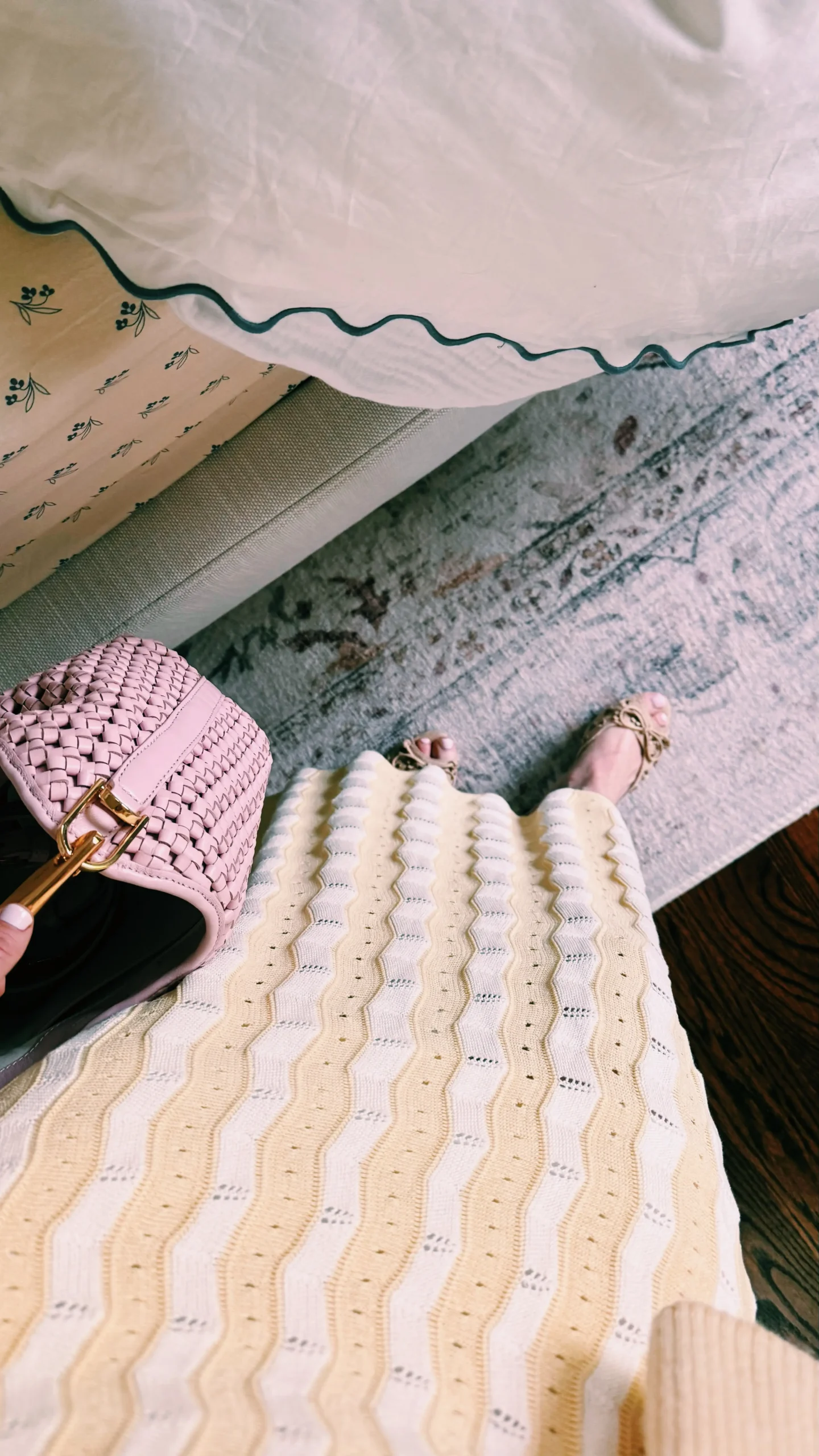 Me + Em crochet stripe dress