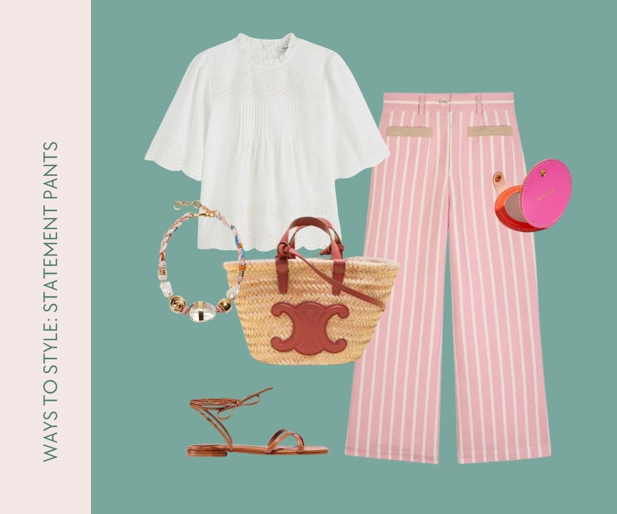 pink striped pants