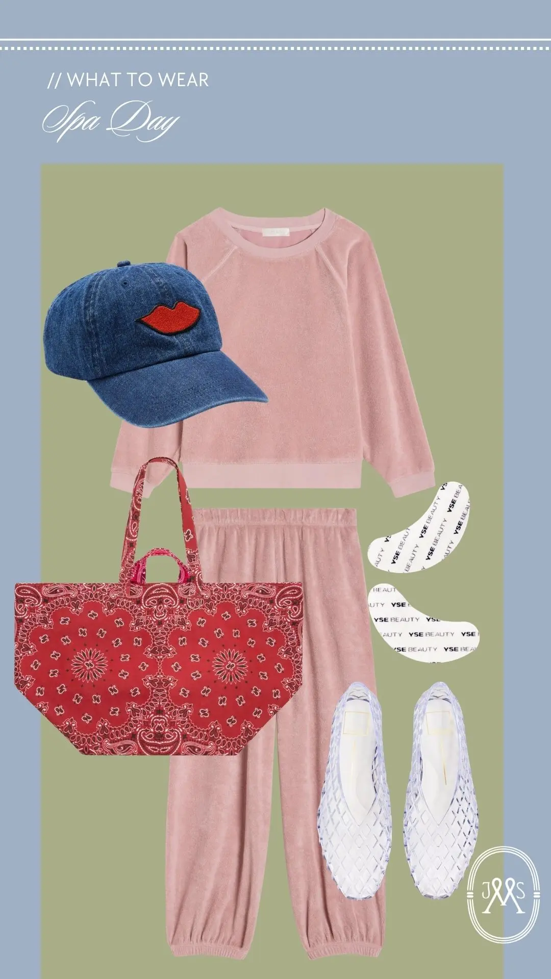 Terry sweatsuit outfit idea