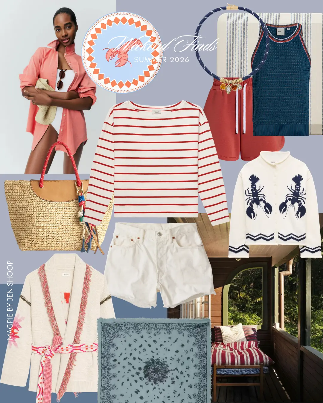 Summer red white and blue finds